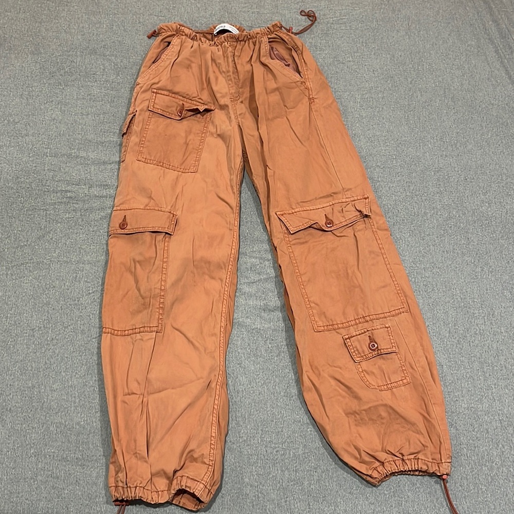 Bershka Womens Adjustable Cargo Pants Size XS
